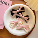French sweetheart girl bow hairpin princess hair Korean style side clip side clip double ponytail headdress black one