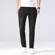 
New Balance High-end Men's Jeans Summer Thin Slim Slim Elastic Straight Pants Middle-aged Simple and Versatile Washed Pants 1048 Black 28