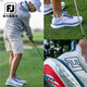 
FootJoy golf shoes men's shoes new FJ Quantum sports lightweight golf sports shoes comfortable and stable without spikes White/Blue/Red-56989 Size 41 = US size 7.5