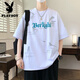 Playboy (Playboy) T-shirt à manches courtes Boy Junior High School Élève lâche Hong Kong Top Teenager Big Children Childre