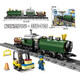 Yuxing model Wang Yuxing building block assembly city series train steam toy electric high-speed rail track China's new Christmas large 12004 Yuxing fantasy train electric remote control