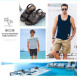 Huili Neue trendige Sandalen Neue Herren nicht rutschfeste Heimmassage Badezimmer Massage Sommer Dual-Purple Casual Sandals 3888 3883 Huili Sandalen/Brown/New Model Standard Code 44