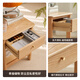 Original element solid wood bedside table modern minimalist bedroom storage cabinet Nordic oak storage side cabinet 1 drawer 1 compartment A5023