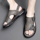 Red Dragonfly Summer New Men's Sandals cómodos sandalias de playa antideslizantes de suela sandalias de suela suave informal Black 9923 43 [en el evento]