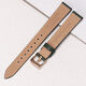 
Adapted to Armani genuine leather watch strap for women's small green watch AR11150 11149 11399 11147 1726 Green-Rose Gold Pin Cuff 14mm