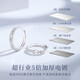 Zhizhen Yinlou Moonlight Lovers Silver Couple Rings for Men and Women, Living Birthday, Chinese Valentine's Day, Valentine's Day Gift for Girlfriend and Wife, Jingsuda Moonlight Lovers, Luminous Couple Rings