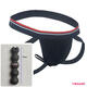 
Xin Youjie Sexy Men's Thong Black Combination N16 Legs Temptation Anal Plug Underwear T-Pants SS Fingertips (Silicon) Size 28-32