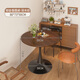 Yimo coffee table living room home small apartment side table coffee table negotiation table round dining table balcony small round table wood 8