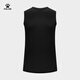Kelme (Kelme) Sports Vest Men's 2025 Été Nouveau groupe d'entraînement de basket-ball Running Fitness Sans manches T-shirt à séchage rapide Set Agate Black L