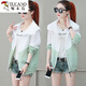 Woodpecker sunscreen clothes for women 2025 spring and autumn summer new Korean thin ins jacket for women loose sunscreen clothes light purple S recommended 98 Jin [Jin equals 0.5 kg] below