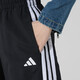 阿迪达斯 （adidas）女装运动套装25夏季新款三条纹圆领短袖T恤直筒长裤运动裤 两件套 JY7612+JE1306 XL