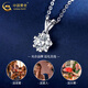 CHINA GOLD PT950 Platinum Snowflake Pendant Women's Fashion Platinum Necklace Valentine's Day Birthday Gift for Girlfriend and Wife Platinum Snowflake Pendant About 1.1g White - Free Silver Chain