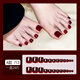 Eyebe 2025 Summer New Toenail Patch Manicure Finished Nail Plate Wearable Fake Toenail Plate White and Removable White Moonlight Cat Eye [Feet A838] 1 piece
