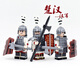 IE Gao Chuhan et Han se battent pour l'hégémonie Xiang Yu Liu Bang assemblé des blocs de construction de grands soldats, des figures et des jouets de cheval de guerre d'infanterie, de la pastèque rouge, XP687 Chu Army Bow Soldiers