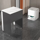 
Yu Meng Xindi simple modern sweeping robot storage cabinet storage rack light luxury rock slab sofa side cabinet side corner J24 style 1550*450*756 dark gray cabinet body