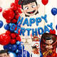
New Nezha: The Devil Child's Happy Birthday Scene Decoration Ceremony Party Banner Aluminum Film Balloon Set Nezha Balloon Set-6630 (with pumping pump and dots