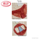 LangSha (LangSha) light luxury high-end underwear for women with lace W cup crossed beautiful back bra small breasts gathered upper support anti-sagging bra brick red (set) 75C 34 (book cup)