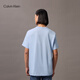 Calvin KleinJeans25春夏男士休闲通勤ck字母印花纯棉针织短袖T恤4RB832G CDN-海天蓝 L