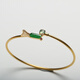 Lie Ruiwandelin jewelry inlaid design 18K gold inlaid ice jade gourd temperament bracelet
