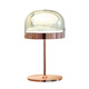 
Modern light luxury desk lamp Nordic simple designer bedroom bedside lamp glass creative living room decoration lamp light gray M1098 light gray style button switch