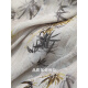 
COCOBELLA new Chinese style glitter chiffon bamboo printed strap dress Chinese style suspender skirt FR7027 silhouette gray M