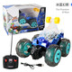 Bolong Toy Remote Control Dump Truck Stunt Roller Off-Road Vehicle Charging Remote Control Car Children and Boys Toy 18CM Blue Light + 6 Music Small Gift Box Packaging