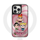 CaSetify Co-Branded Weinen Baby Powerpin Girl Polizistin geeignet für Apple 15pro Mobiltelefon Hülle iPhone14Promax Schutzhülle 13/16 Mirror Magsafe Magnetic 12 Card Tify [CA677 Super Big Love Little Policefrau] Silver Mirror iPhone 16