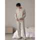 Residentes estadounidenses 2025 Nuevo pijama masculino en primavera y otoño Moda de manga larga