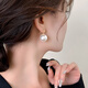 Yican Shijia Zhengyuan Imitation Pearl Earrings for Women, Simple and High-end Earrings 2025 New Hot Style and Versatile Earrings Zhengyuan Pearl Earrings-14mm