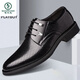 Spechtsandalen Lederschuhe Sommer hohl Lederschuhe Herren atmungsaktive Innere erhöhte formelle Lederschuhe Herrengeschäft Casual Hole Schuhe Schwarz 9928 Sommer Hollow Flat Ferse Style 37