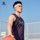 KELME无袖背心男篮球服春夏季透气t恤坎肩跑步健身运动背心 白色 S