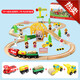 
Yuanlong Beech Train Train Train Train Train Train Toys Wooden Toys 70P Electric Train Story (Color Box)