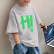 2025 Pure Cotton Cottoned New Summer Boy Foirt для детской красивой и универсальной модной топы-шилирование чистого хлопкового полуотлажного половину-x825-белая [однокурсник] 170 (рекомендуется 100-120Jin [Jin равняется 0,5 кг]))