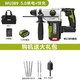 OUOETY WACKES lithium battery hammer WU389 electric drill charging hammer drill pickaxe handheld punching with clutch brushless impact drill electric hammer + hammer 389 + 3884.0 double electric fast charging