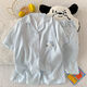 Catman (MiiOW) summer cloud cotton 2025 new three-piece pajamas women's suit sweet and cute outside short-sleeved home clothes 9901# pink mike M [suggested 80-100] Jin [Jin equals 0.5 kg] 155-160CM