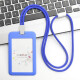 Huluo Luo Fashion Round Rope Lanyard Tag Angestellte Mitarbeiterin Kartenbuskarte Arbeitskarte Campus Campus Student Bus C5 Grau Vertikale Ausgabe + 9734 Silber Round Seil
