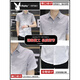 Playboy (PLAYBOY) ice silk short-sleeved shirt men's summer style gradient color casual shirt half-sleeved square collar inch shirt without ironing and anti-wrinkle [2 pieces] 843 gray + 844 khaki 3XL