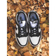 Nike (Nike) 618Dunk Low 'White/White/Black' Black and White Panda Shoes DD1391-100 Bandera oficial CW1590-100 [GS] 36 Identificación de soporte