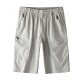 Romon Pure Cotton Cropped Hosen Herren Sommer 2025 Neue lose Strandhosen Mode dünne Freizeithosen für Jungen 9859-Military Green L empfohlen 90-100jin [Jin entspricht 0,5 kg]