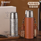 BEMEGA British pure titanium thermos cup for men and women with high appearance 2025 new double-layer titanium cup tea water separation tea water cup