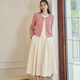 ROEYSHOUSE French waist-closing sleeveless dress 2025 summer temperament classic big dress 09928 Mixing L
