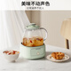 Joyoung 0 glue pure all-glass health kettle boils water 40% faster Stew constant temperature tea kettle electric kettle office 1L mini flower tea kettle WY104 green