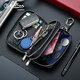 
Goldlion's new light luxury key bag for men's large capacity two-in-one key case card bag waist-hung car key bag dark gray/single zipper FC703027-165