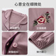 Catman MIIOW pajamas female mother long-sleeved trousers 2025 new women's large-size middle-aged and elderly pure cotton home clothing set can be worn outside 829 M Suitable for weight of 100 Jin [Jin equals 0.5 kg]