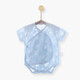 Jingqi (JOYNCLEON) baby bag, newborn clothes summer style, boy and girl onesie short-sleeved triangle harem summer clothes light green 66cm
