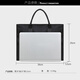 Hao'e business briefcase men's commuter handbag casual Oxford cloth waterproof storage information bag 14-inch computer bag black 14-inch