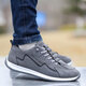 Oein car training shoes for men's subject 2 special driving school soft sole shoes for spring leather casual shoes fashionable one-legged driving shoes AW9902 blue cloth style single layer 38 small size / big size