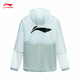 Li Ning quick-drying cool sun protection clothes for men and women in summer ice silk breathable cool feeling ultra-thin quick-drying sports jacket sun protection clothes Mint green 831-1 2XL