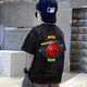 Pure Cotton Boys T-Shirt Sommer Kurzarm 2025 Kinder Sommer mittelgroßer Kinder Sommerjungen reine Baumwoll-Top-Shiling-halbärmelige Vorder- und Rücken weiß [Kokosnussbaum Ca#694] 120 (vorgeschlagen 40-50jin [Jin gleich 0,5 kg]))