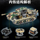 Berthalgo Lego Technic Crown Building Blocks Zweiten Weltkrieg Kv2 Deutsch Tiger T34 Sherman Tank Black Panther Modell Leopard 826 Stücke) Ferdinand Zerstörer + 2 Figuren + Waffen